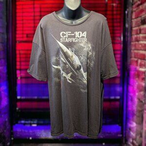 CF-104 Star Fighter Jet T-Shirt, Men's XX-Large - Oversized